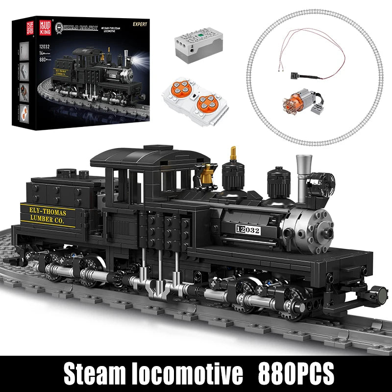 Mould King 12032 RC Shay Steam Locomotive - Building Blocks Kit