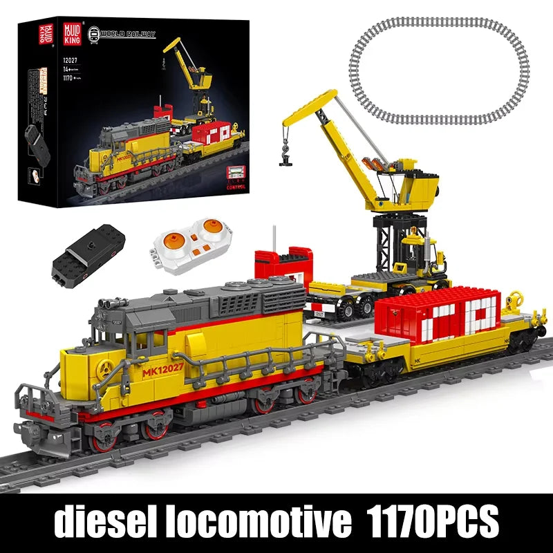 Mould King 12027 Motorized EMD SD40-2 Diesel Locomotive Building Set