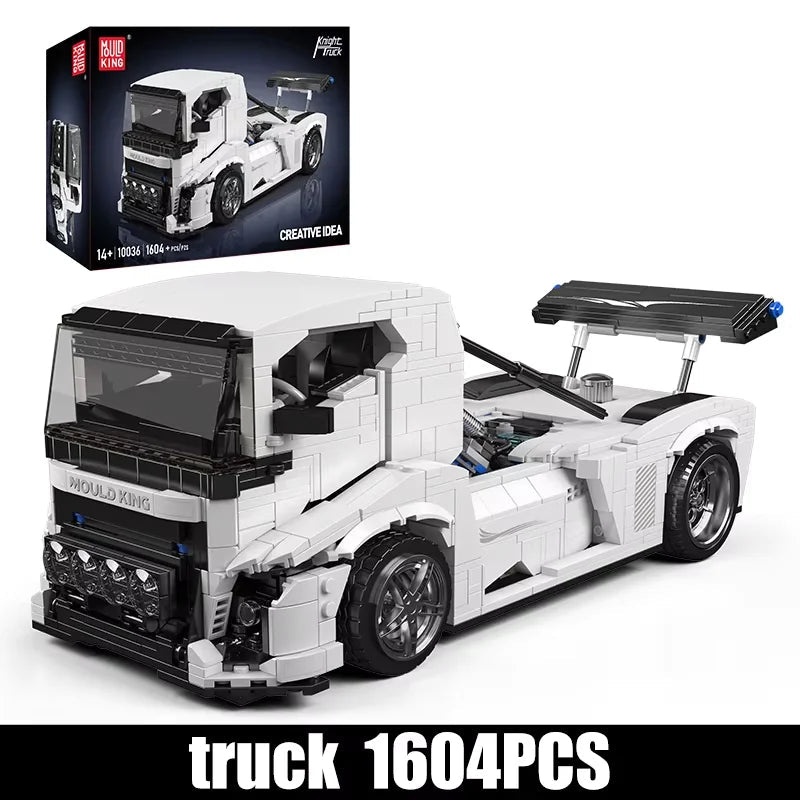 Mould King 10036 White Knight Truck - Technical Building Block Set