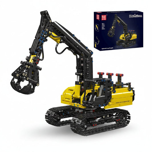 Mould King 17077 Hydraulic Log Grapple Engineering Truck Building Blocks