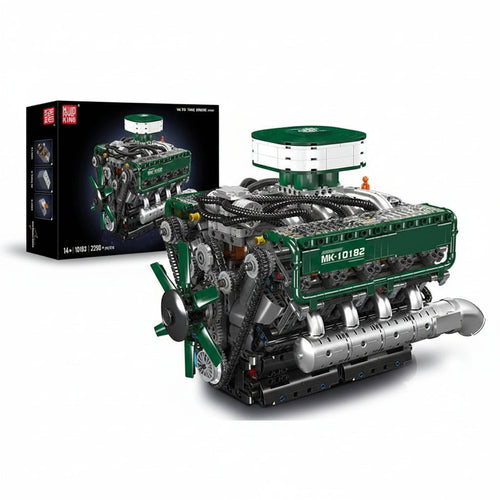 Mould King 10182 Motorized V8 Tank Engine