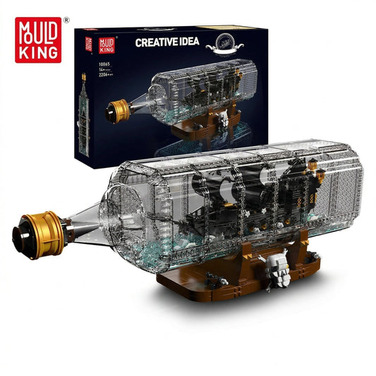 Mould King 10067 Black Pearl in a Bottle - Pirate Ship Building Set