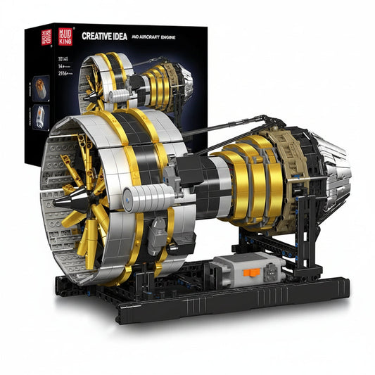 Mould King 10141 Motorized Aircraft Engine