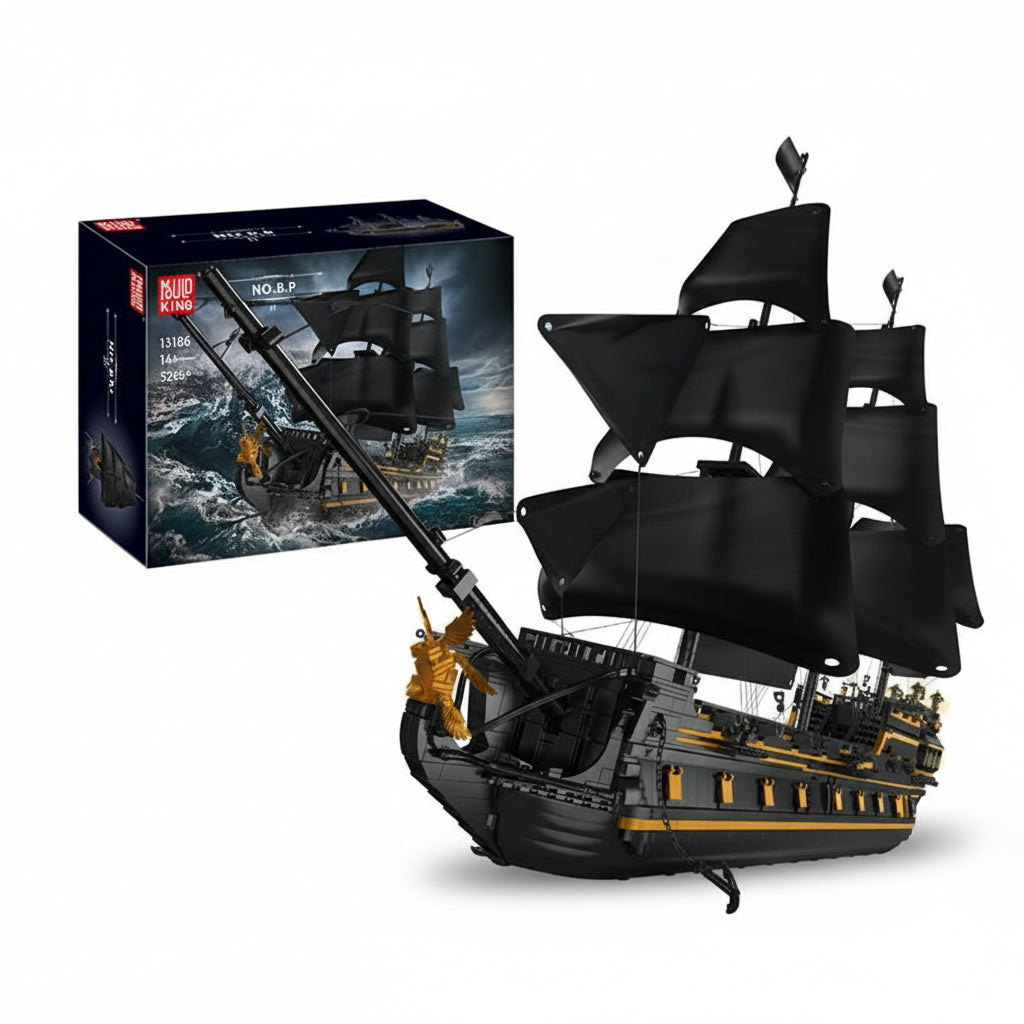 Mould King 13186  Black Pearl - Pirate Ship Building Block Set