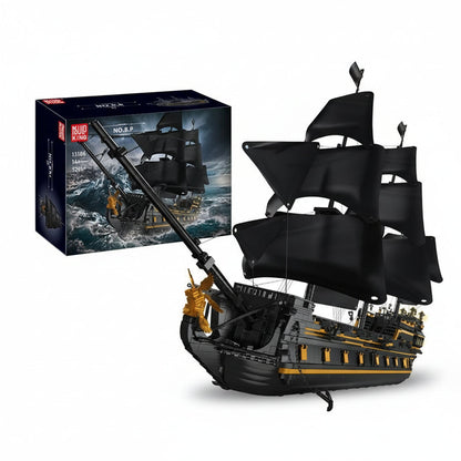 Mould King 13186  Black Pearl - Pirate Ship Building Block Set