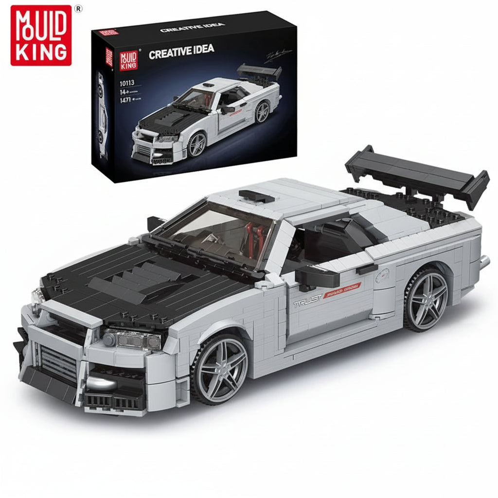 Mould King 10113 Skyline R34 - Technic Building Block Car Set