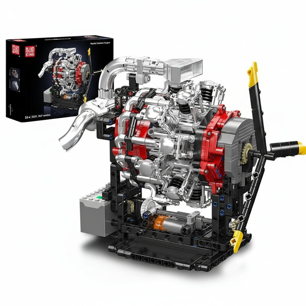 Mould King 10211 - Motorized Radial Aviation Engine Building Set