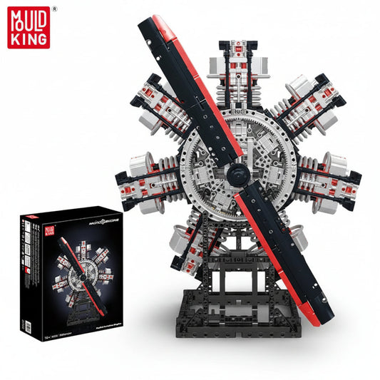 Mould King 10233 Motorized Aviation Engine - Building Block Set