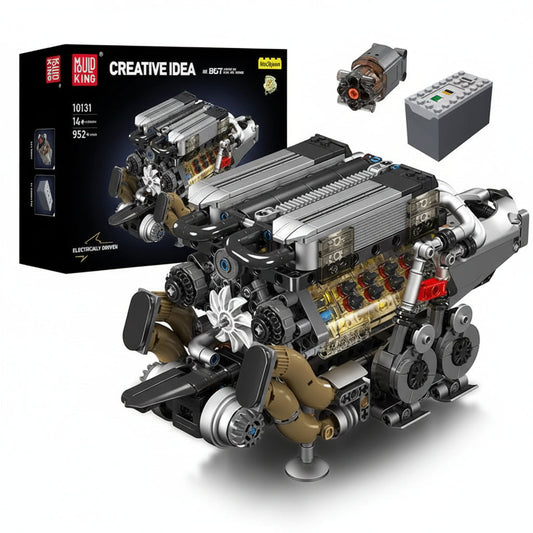 Mould King 10131 W16 Engine Supercar - Motorized Building Blocks