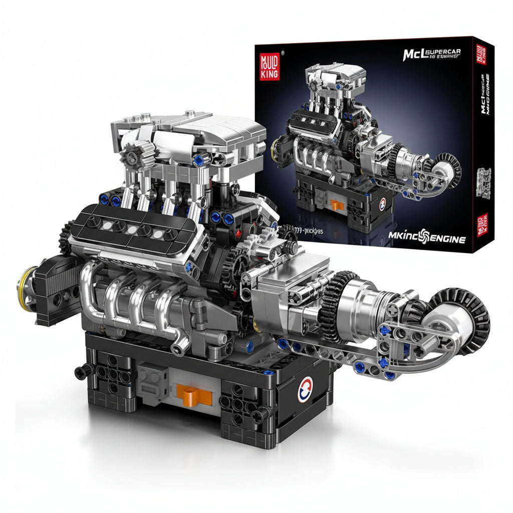 Mould King 10206 MCL Sport Car - Motorized V8 Engine Building Kit