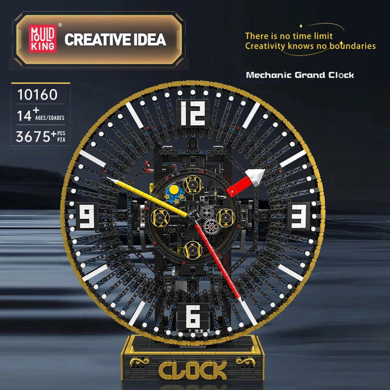 Mould King 10160 Motorized Mechanical Grand Clock - STEM Building Kit