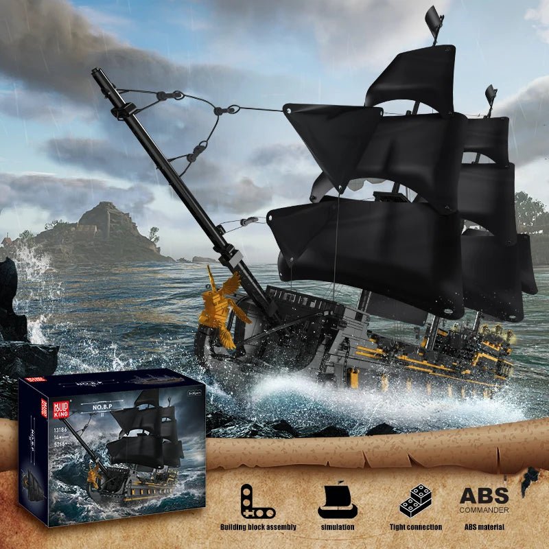 Mould King 13186  Black Pearl - Pirate Ship Building Block Set