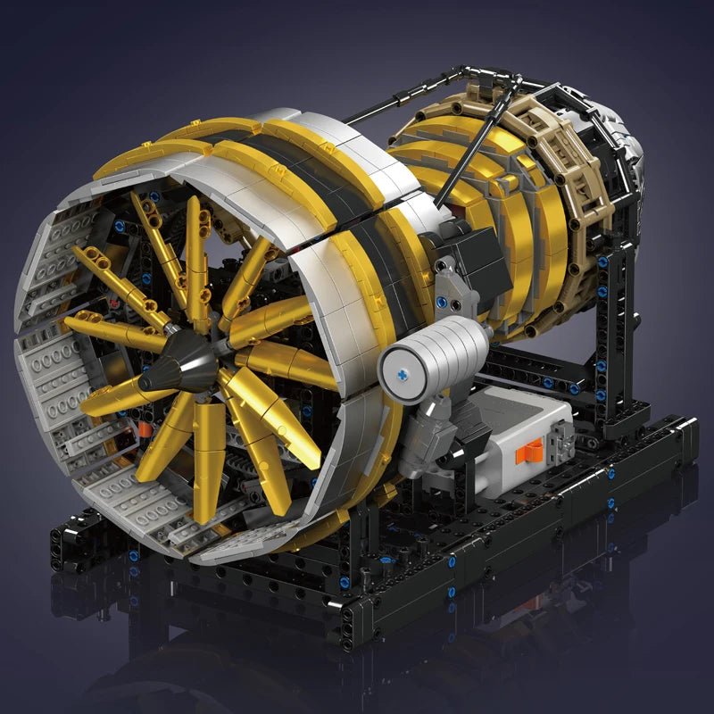 Mould King 10141 Motorized Aircraft Engine