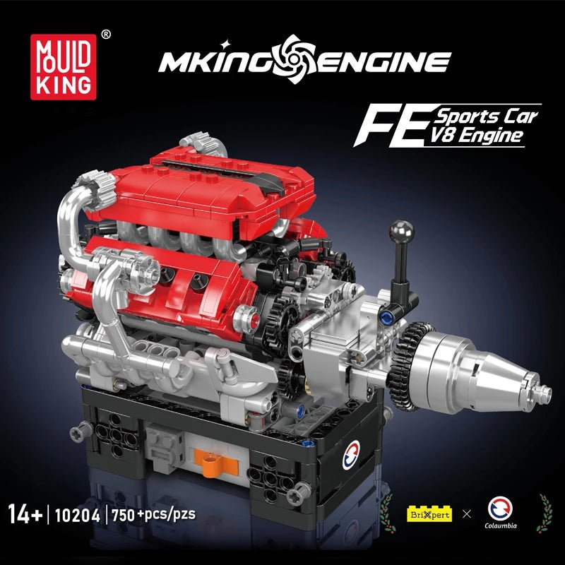 Mould King 10204 V8 Racing Engine