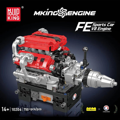 Mould King 10204 V8 Racing Engine