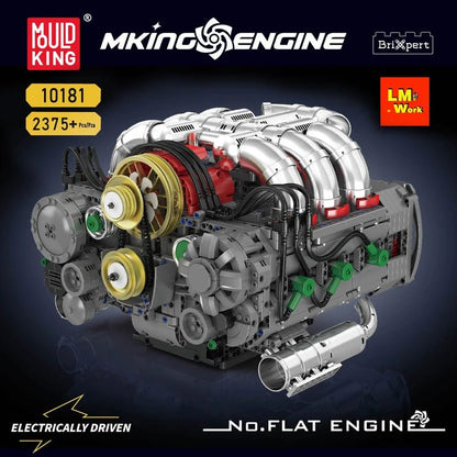 Mould King 10181 Motorized Flat Engine