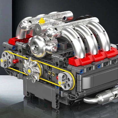 Mould King 10193 Motorized Boxer Engine Block Building Set