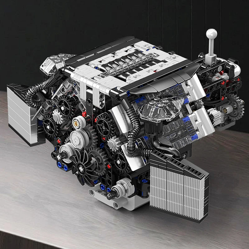 Mould King 10230 - Motorized A8 W12 Engine Building Block Set