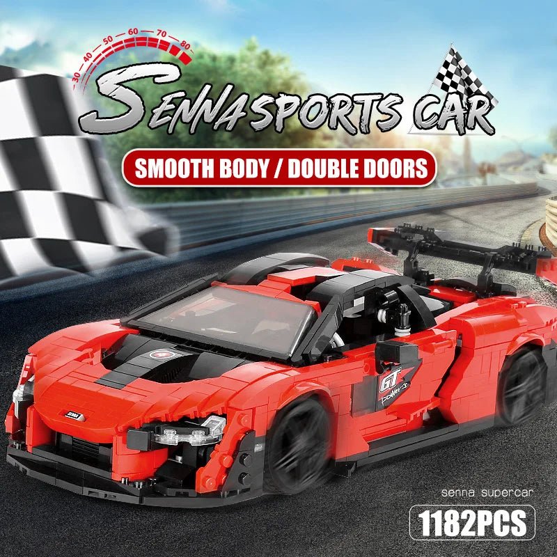 Mould King 10007 Red Sport Racing Car