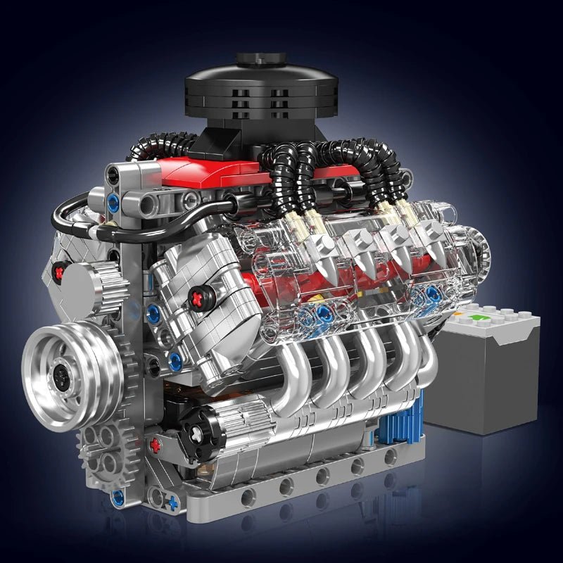 Mould King 10171 - Motorized V8 Engine Building Kit