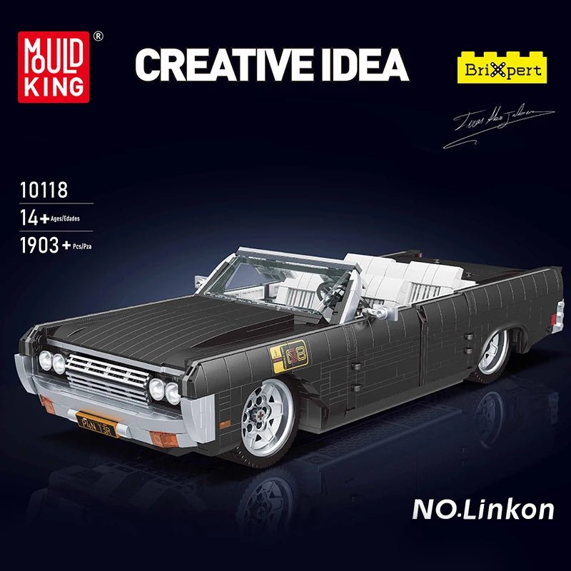 Mould King 10118 1964 Continental - Vintage Car Building Blocks