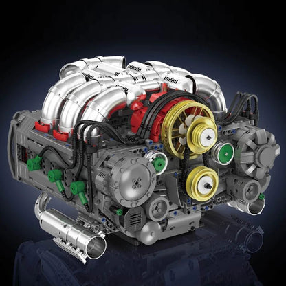 Mould King 10181 Motorized Flat Engine