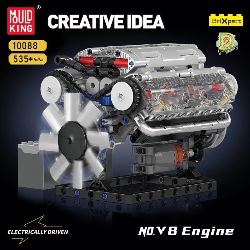 Mould King 10088 V8 Engine Block Set