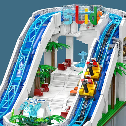 Mould King 11021 - Motorized Water Slide Roller Coaster Building Set