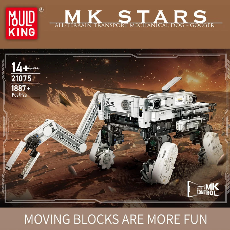 Mould King 21075 RC Mechanical Dog - Robot Building Block Kit