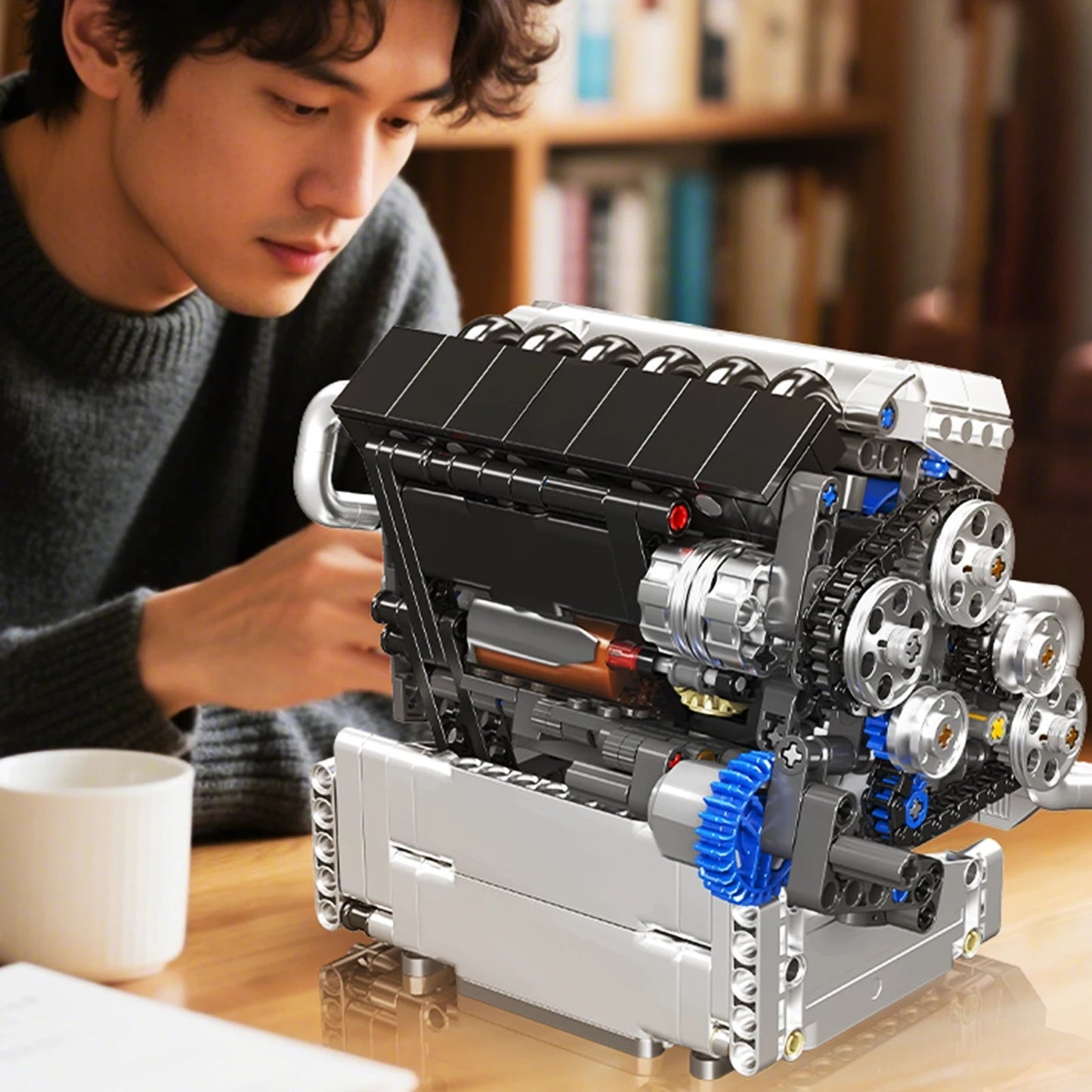 Mould King 10213 Sport Racing Car Engine - Building Block Kit