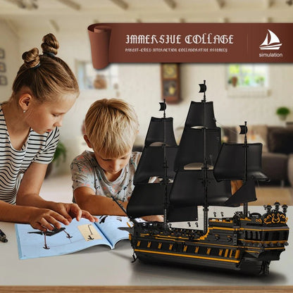 Mould King 13186  Black Pearl - Pirate Ship Building Block Set