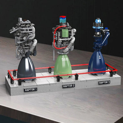 Mould King 10247 Raptor Rocket Engine - Technical Building Block Kit