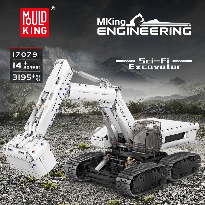 Mould King 17079 RC Sci-Fi Excavator - Technical Building Block Set