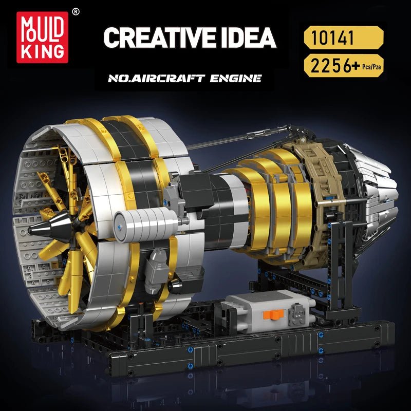 Mould King 10141 Motorized Aircraft Engine