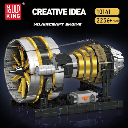 Mould King 10141 Motorized Aircraft Engine