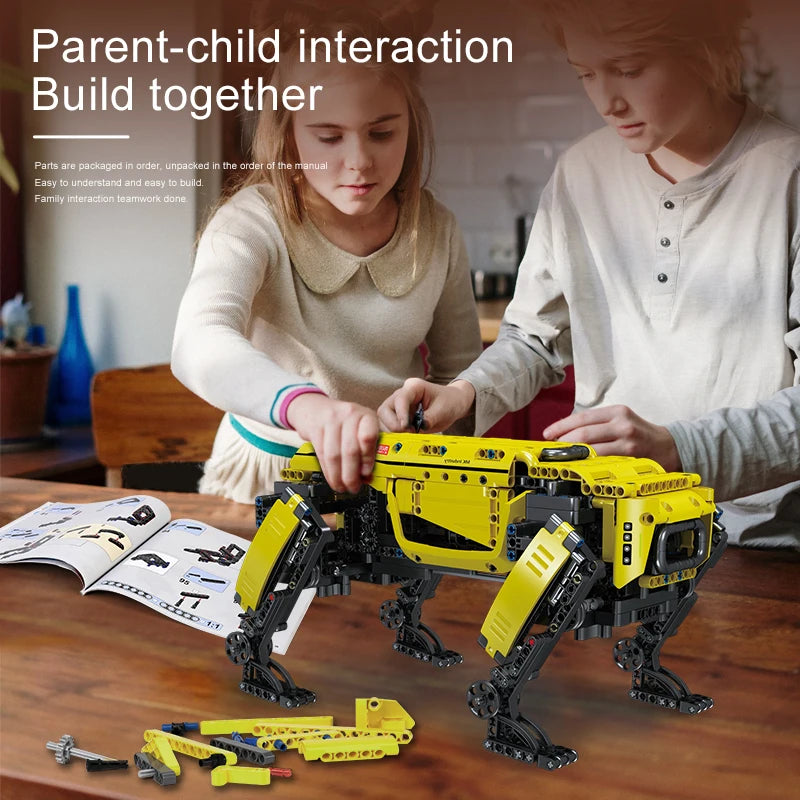 Mould King 15066/15075 AlphaDog Robot - Motorized Technical Building Blocks