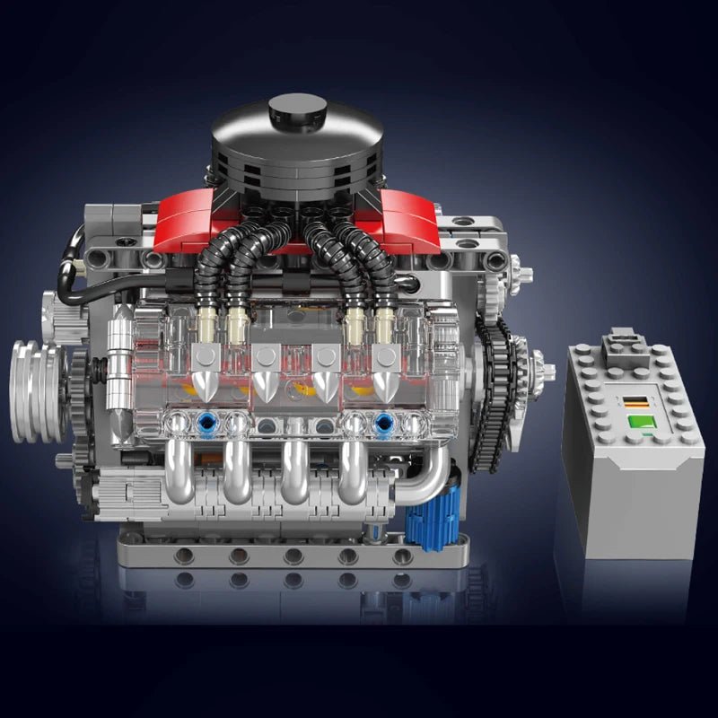Mould King 10171 - Motorized V8 Engine Building Kit