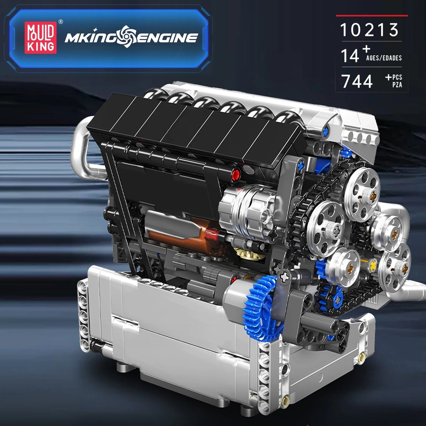 Mould King 10213 Sport Racing Car Engine - Building Block Kit
