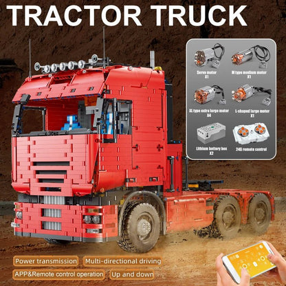 Mould King 19005 RC Tractor Truck - Building Blocks Set