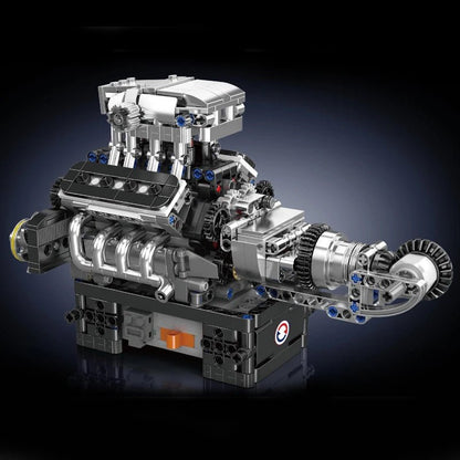 Mould King 10206 MCL Sport Car - Motorized V8 Engine Building Kit