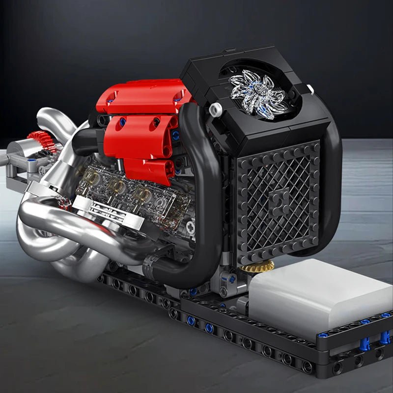 Mould King 10188 STR 13 F1 Engine - Technical Building Block Set