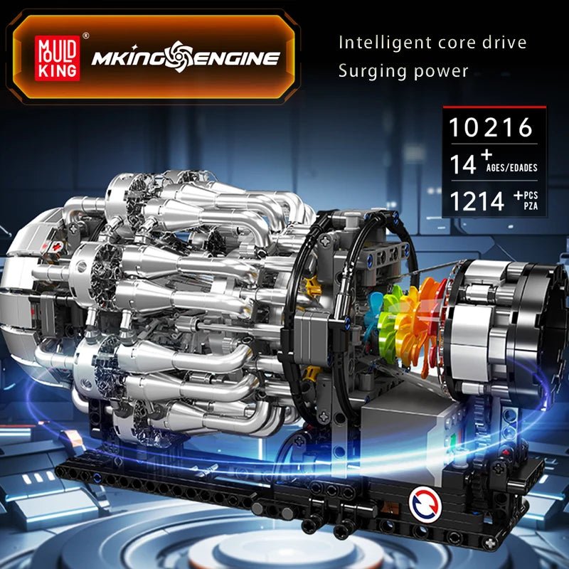 Mould King 10216 Motorized Turbojet Engine