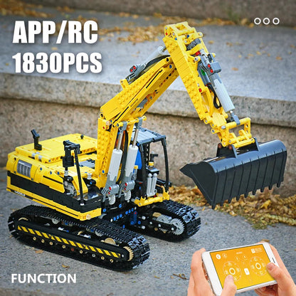 Mould King MOC-2513 Motorized Excavator - RC Building Block Kit