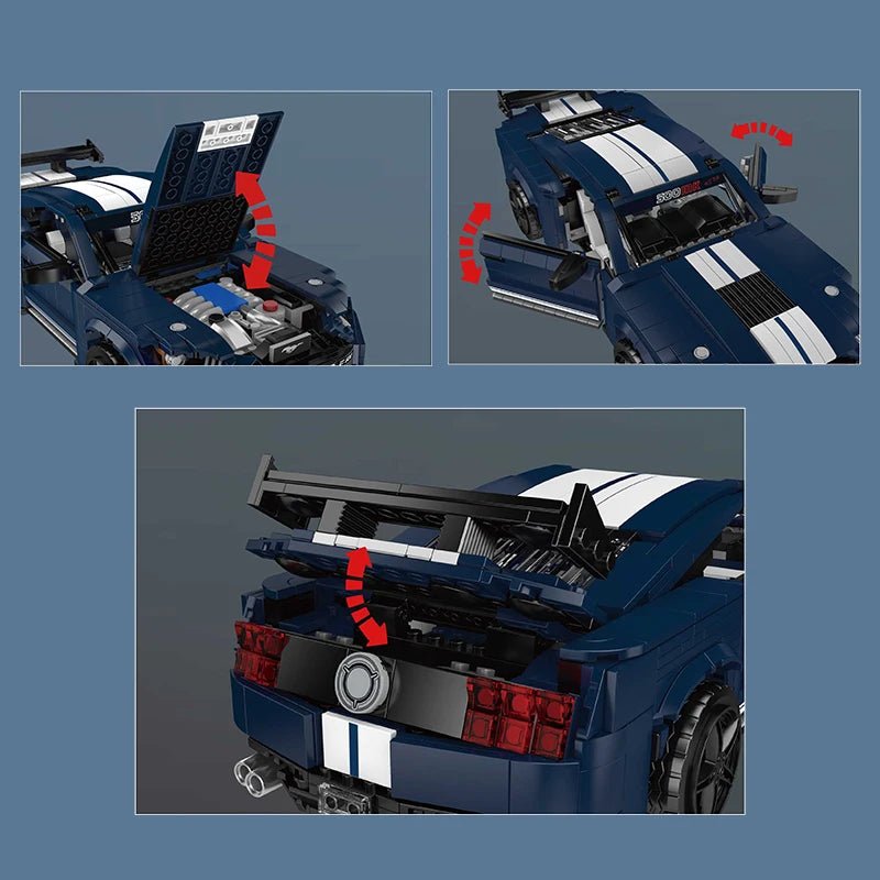 Mould King 10208 Shelby GT500 - Building Block Sport Car Model