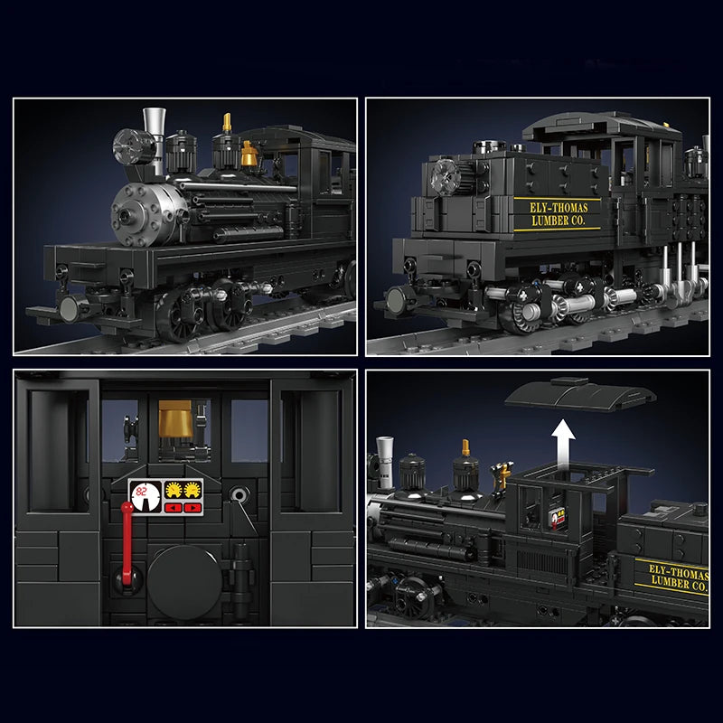 Mould King 12032 RC Shay Steam Locomotive - Building Blocks Kit