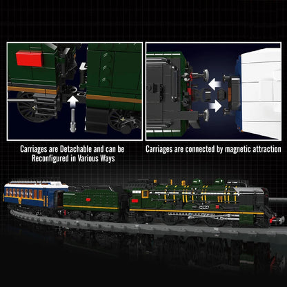 Mould King 12025 SNCF 231 Steam Locomotive - Motorized Building Blocks Set