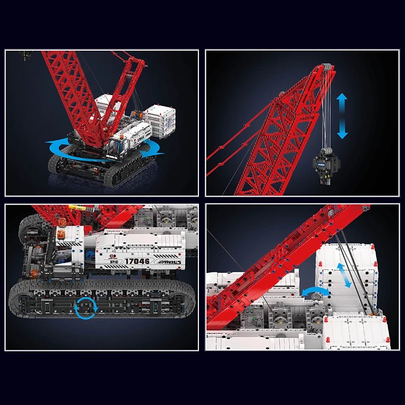 Mould King 17046 RC Wacker 16000 Crawer Crane - Building Kit