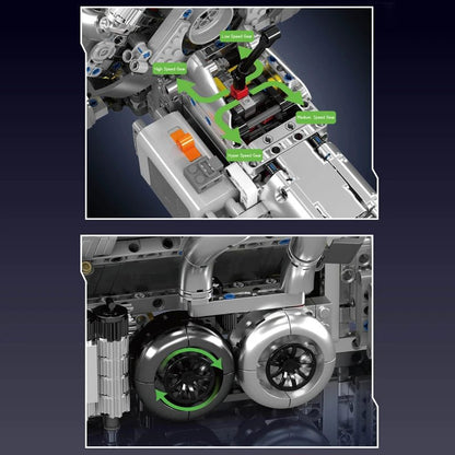 Mould King 10201 W16 Supercar Engine