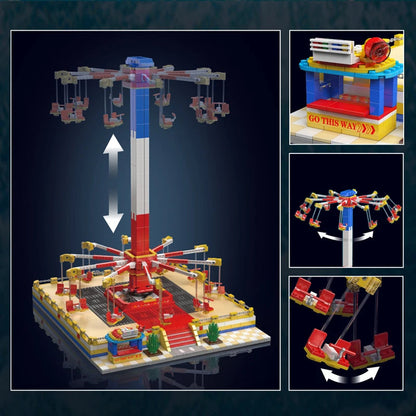 Mould King 11016 Motorized Flying Swing Ride - Building Block Set