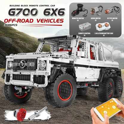 Mould King 13061 - RC Motorized G63 6x6 Building Block Car